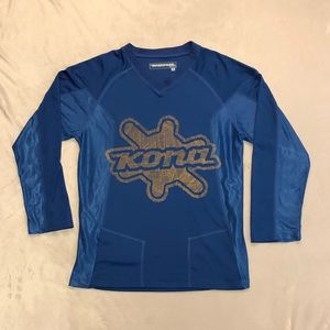 Men’s Small Kona Long Sleeve Biking Jersey Bike